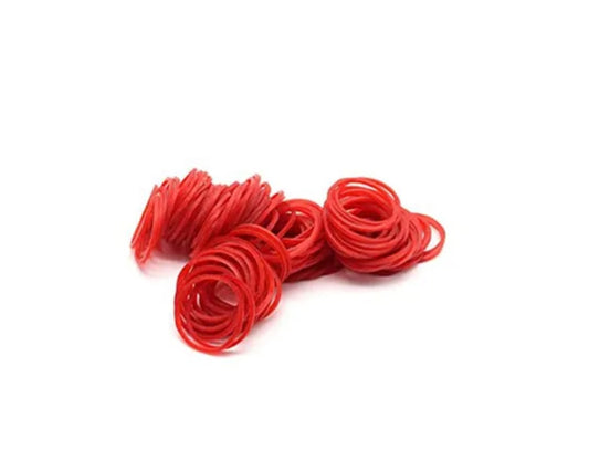 High Quality Red Color Rubber Bands hair Packing