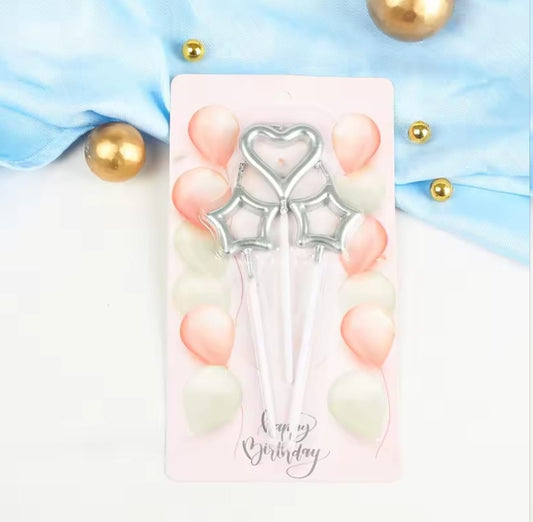 Birhday decoration 20 Ballons 1-Table Cover 1 sash 6 Candles For Birthday Celebiration