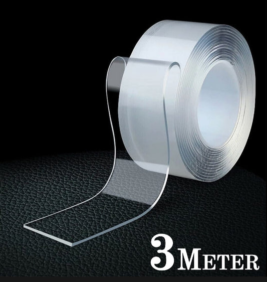 Nano tape Double sided Washable silicon Transparent tape