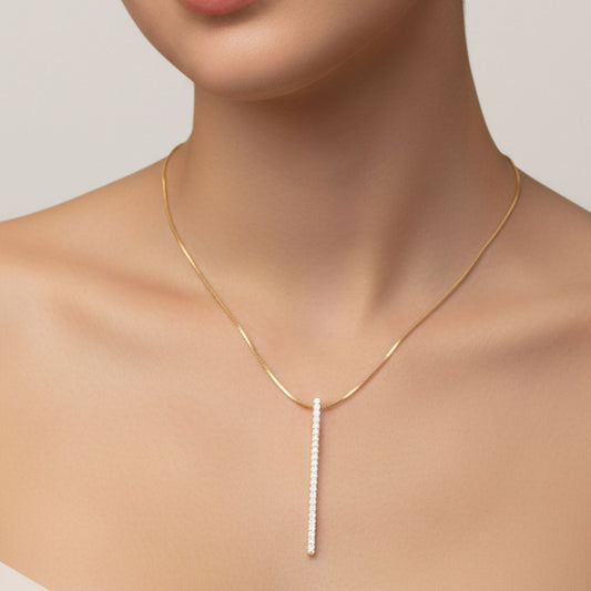 Golden strip Necklace for Girls