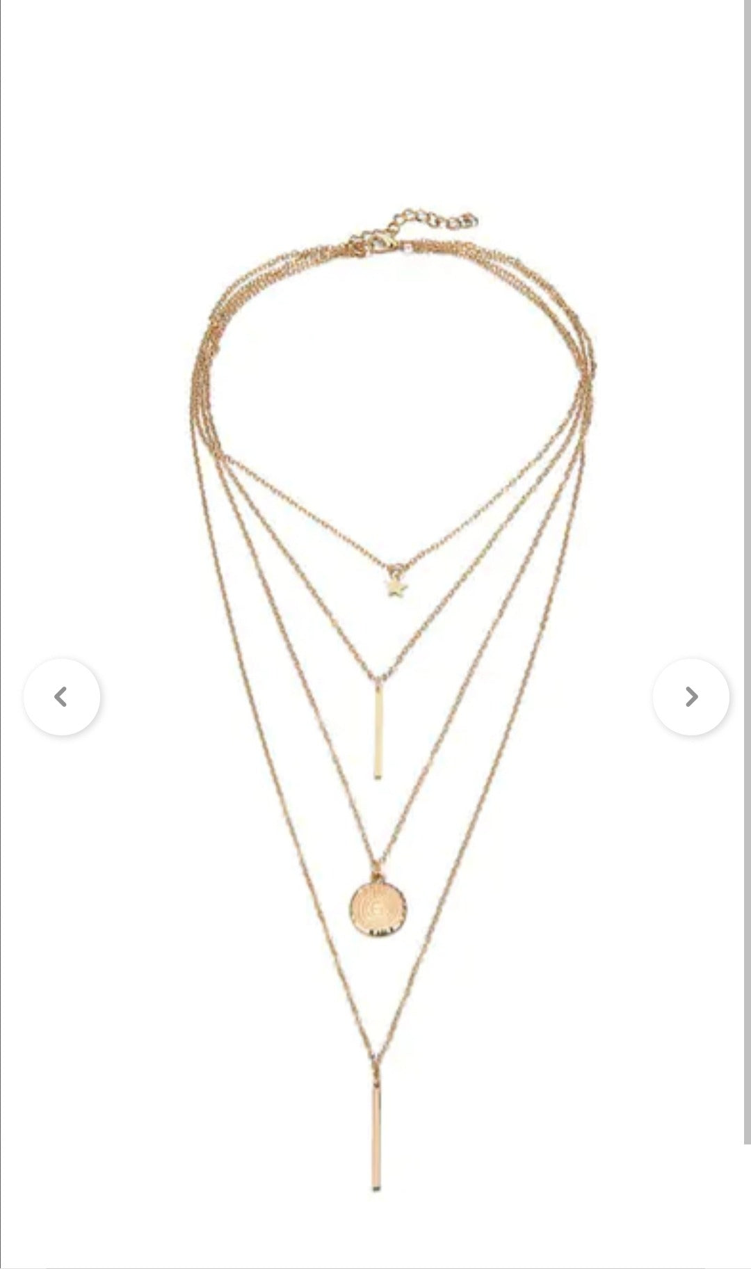 4 Layered Chain necklace for Girls