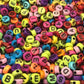 Alphabet Beads Mixed Color Square Shape Beads
