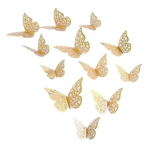 3D Butterfly Set for Mirror Decoration