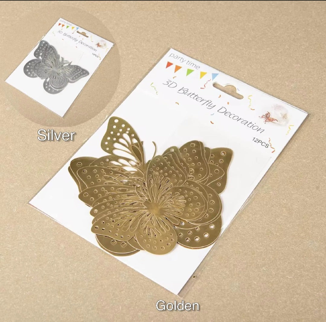 3D Butterfly Set for Mirror Decoration