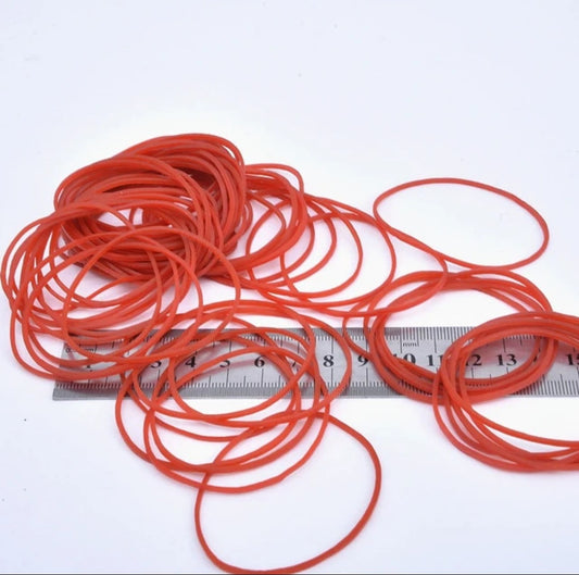 High Quality Red Color Rubber Bands hair Packing