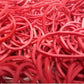 High Quality Red Color Rubber Bands hair Packing