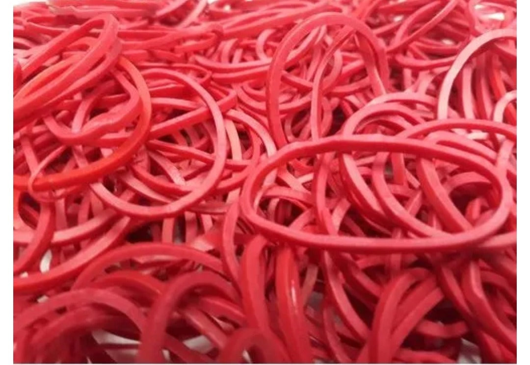 High Quality Red Color Rubber Bands hair Packing