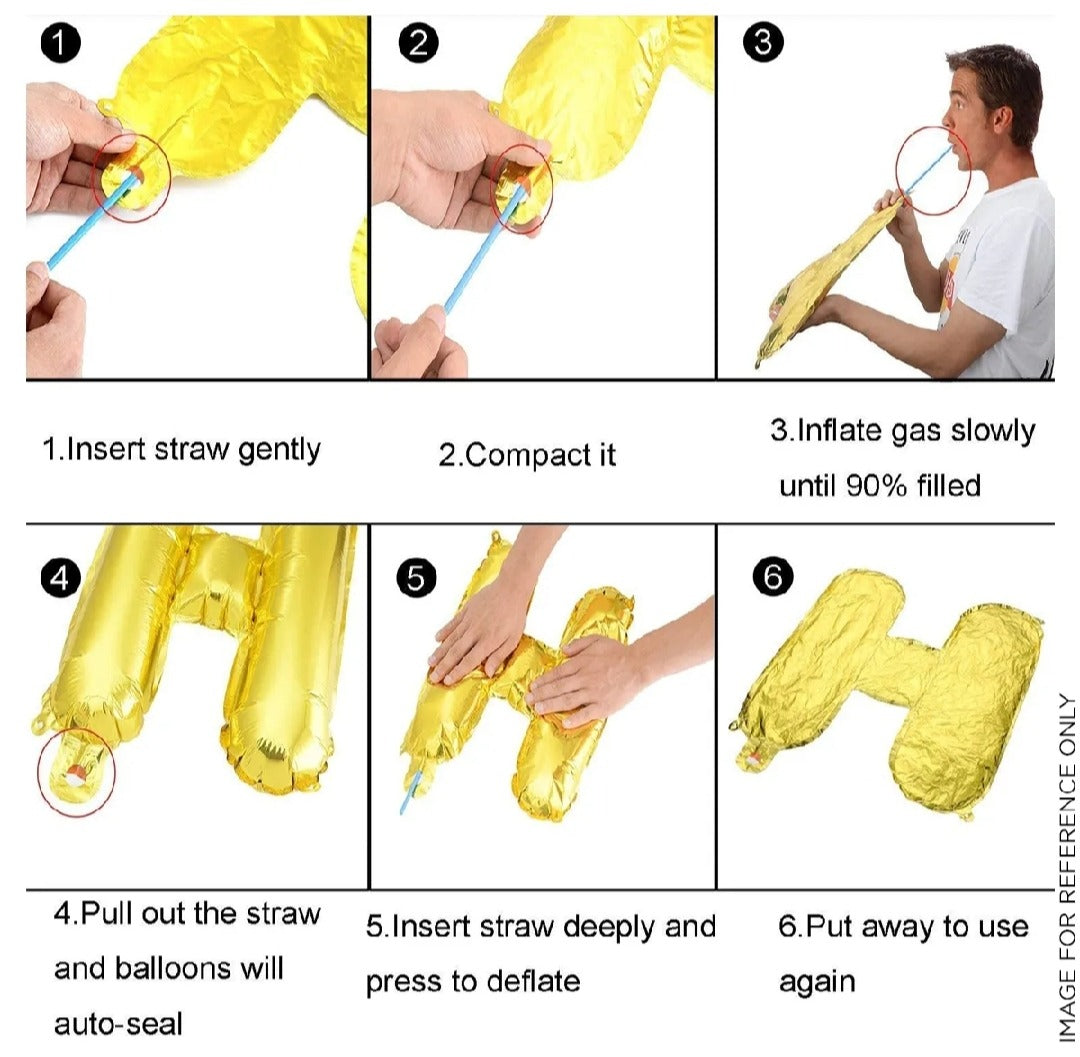 Alfabatic Balloons Aluminum high quality for Party Decoration