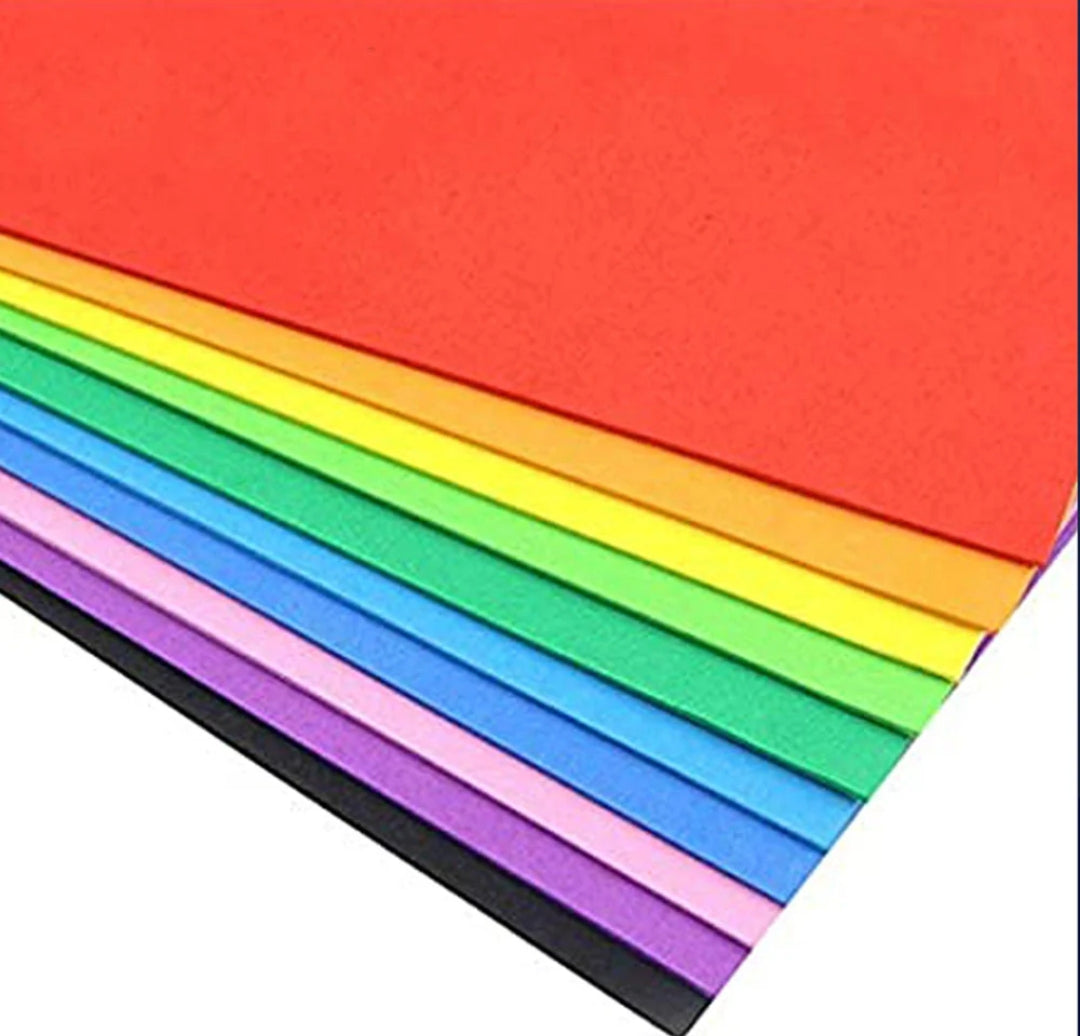 Colorful Foam Sheets – Soft EVA Sheets for Kids DIY Crafts, School & Art Projects